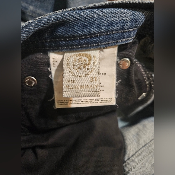 💙Diesel Jeans Almost Vinta Italian 31x30 Bootcut Button Jeans - Picture 13 of 15